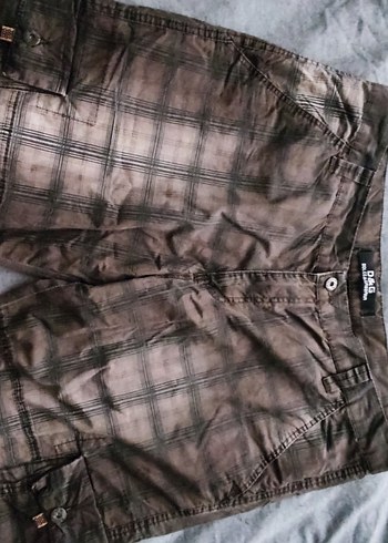 Dolce&Gabbana Kahverengi Gri Bağlama Desenli Erkek şort - Görsel 2