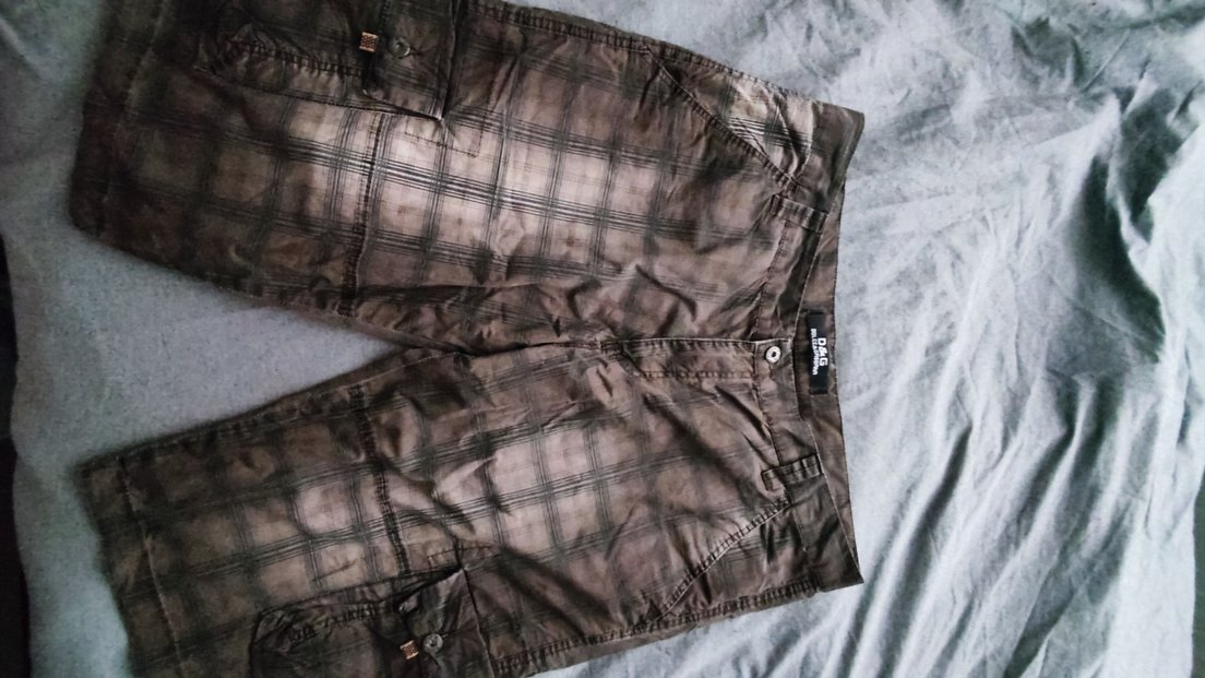 Dolce&Gabbana Kahverengi Gri Bağlama Desenli Erkek şort - Görsel 2