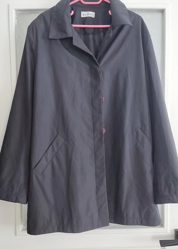 Yves Saint Laurent Dugmeli Siyah Midi Kaban
