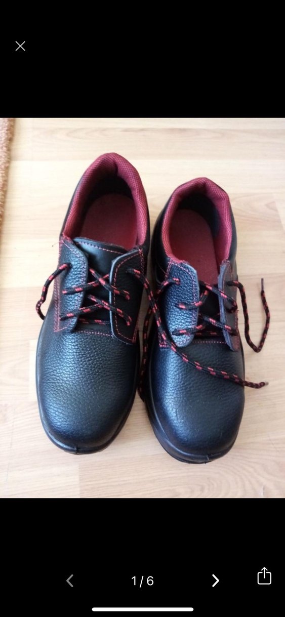 Kırmızı Detaylı Siyah Erkek Ayakkabı - Görsel 2