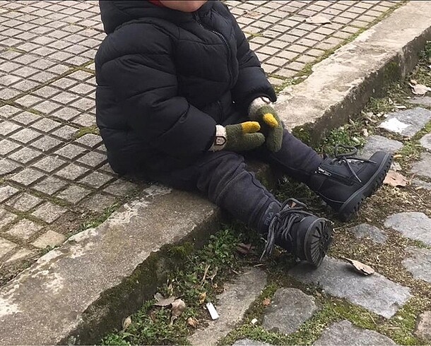 Zara içi polarlı şişme mont