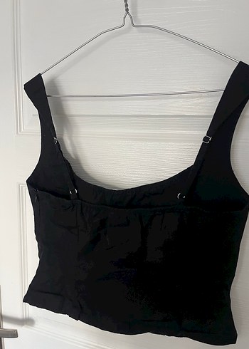 Bershka Siyah Kolsuz Keten Bustiyer
