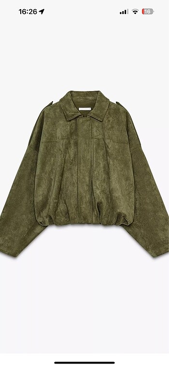 Zara suni süet bomber