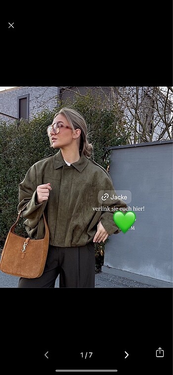 m Beden Zara suni süet bomber