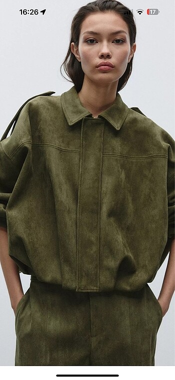 Zara Zara suni süet bomber