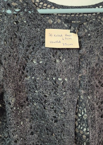 MNG Örgü Bohem Hırka - Görsel 8