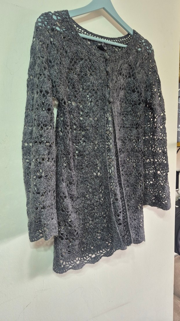 MNG Örgü Bohem Hırka - Görsel 3