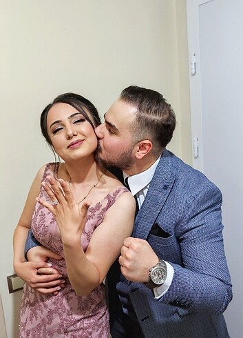 38 Beden pembe Renk Söz & Nişan Elbise