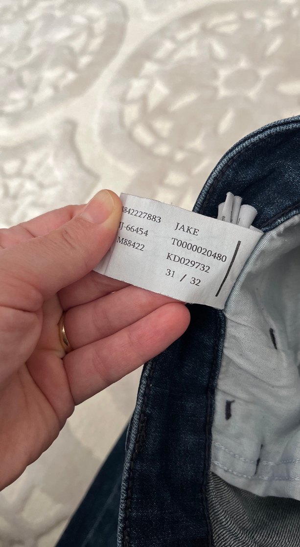 Düğmeli Mavi Denim Erkek Pantolon - Görsel 5