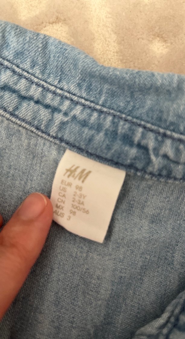 Erkek Çocuk Mavi Denim Gömlek - Görsel 2