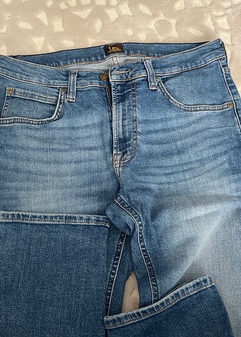 Mavi Parlak Bol Kesim Erkek Kot Pantolon - Görsel 2