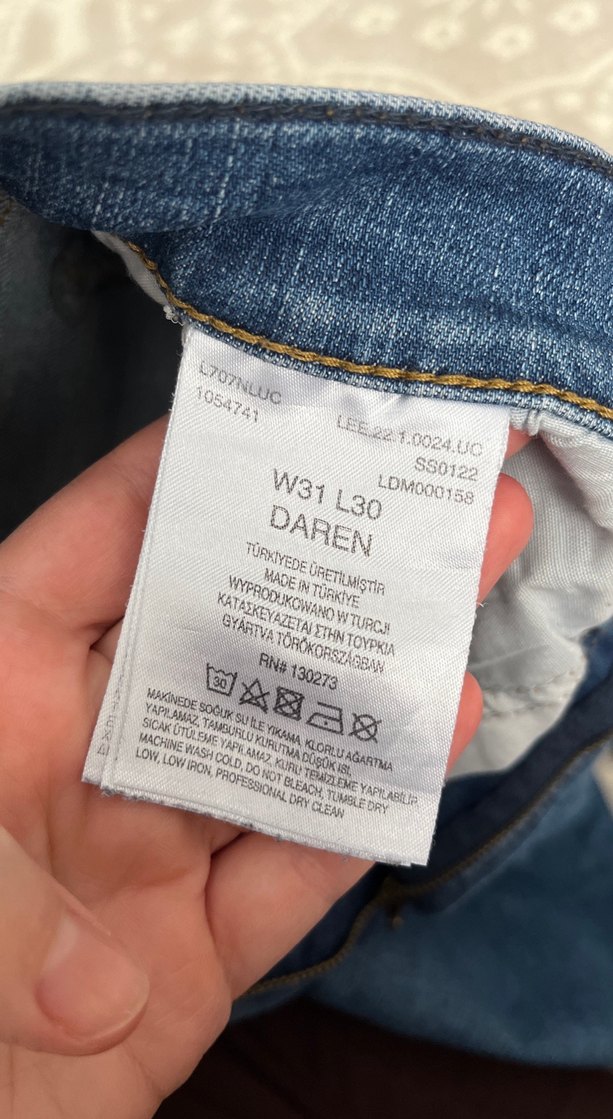 Mavi Parlak Bol Kesim Erkek Kot Pantolon - Görsel 3