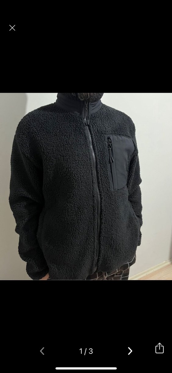 Siyah Fermuarlı Yüksek Yakalı Kadın Ceketi - Görsel 2