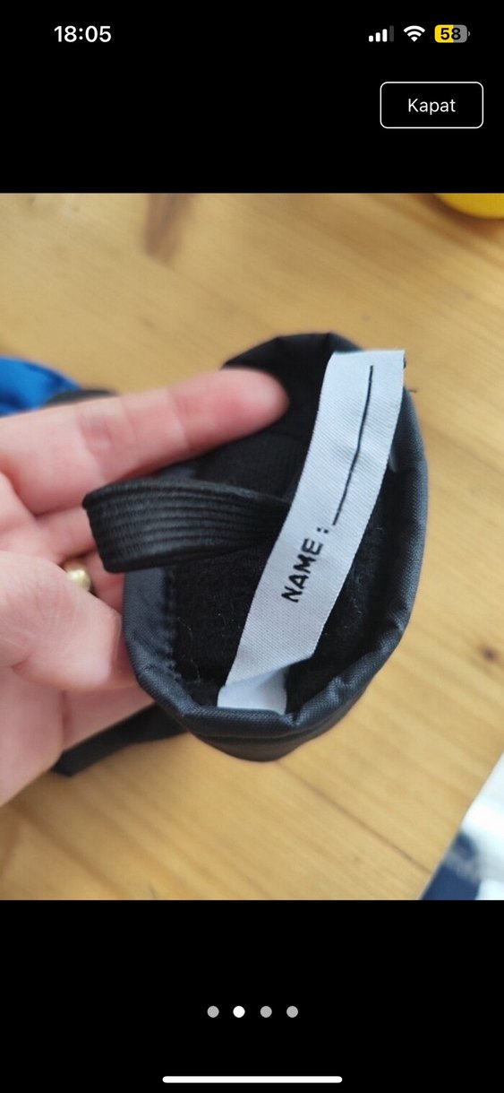 Mavi Erkek Çocuk Eldivenleri Velcro - Görsel 4