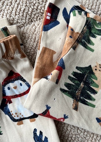 Gri Desenli Erkek Çocuk Uzun Kollu Pijama Takımı - Görsel 2