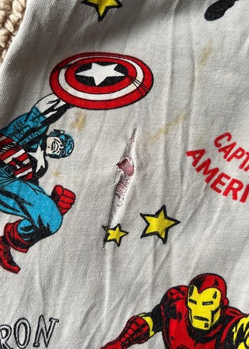 Çocuk Gri Marvel Baskılı Uzun Kollu Pijama - Görsel 2