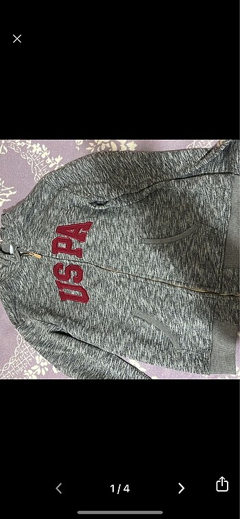 U.S Polo Assn. orjinal polo hırka hoodie