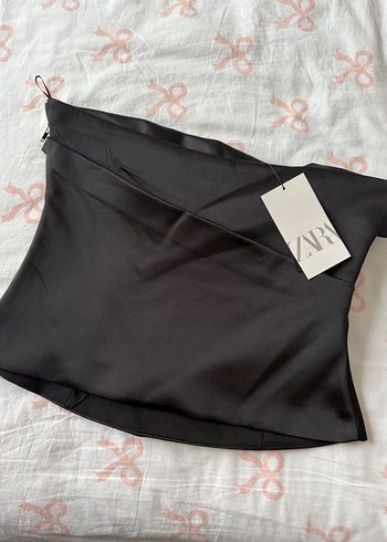 Kadın Siyah zara Straplez Bustiyer - Görsel 5