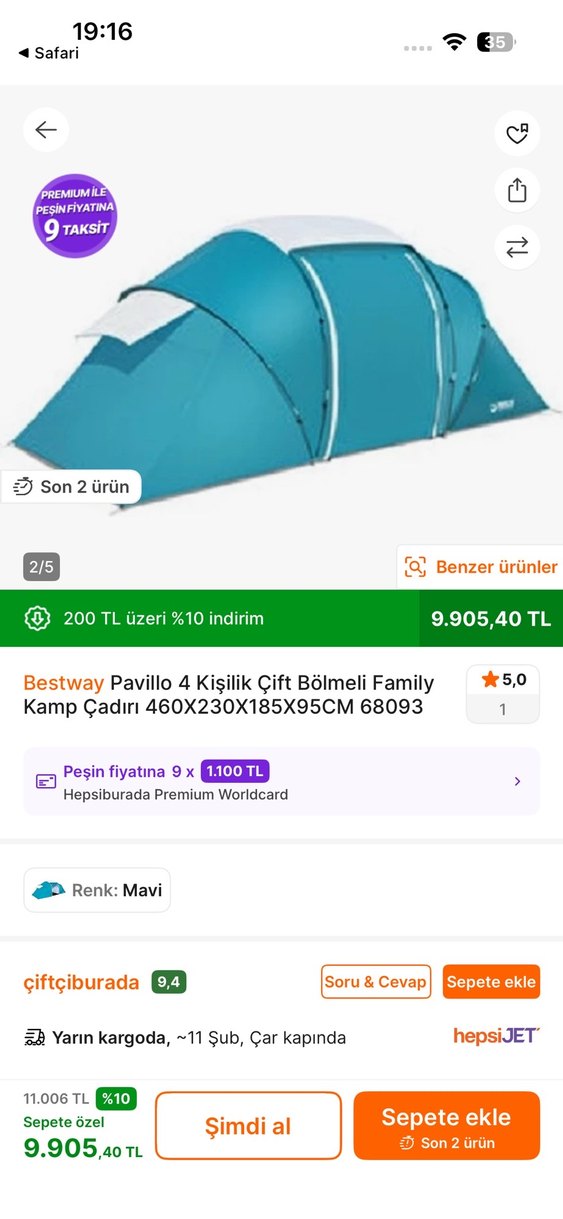 Bestway Çadır - Görsel 5