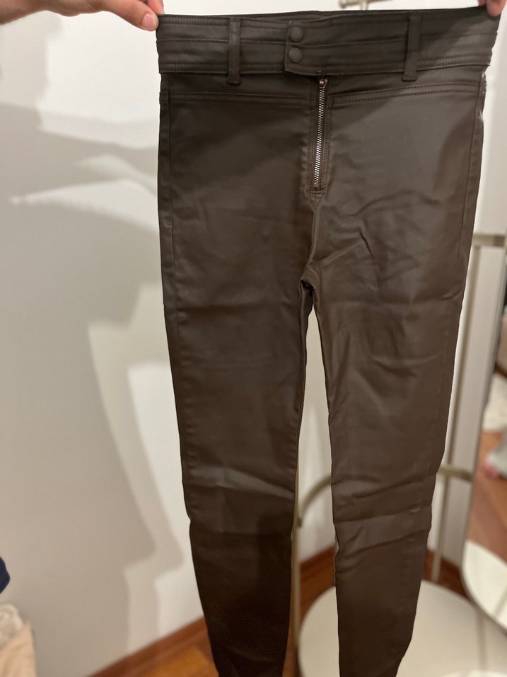 İpekyol Kahverengi Mumlu Kadın Pantolon - Görsel 5