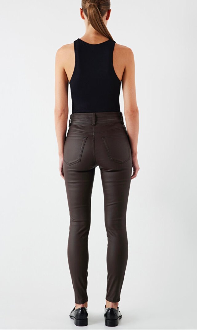 İpekyol Kahverengi Mumlu Kadın Pantolon - Görsel 2