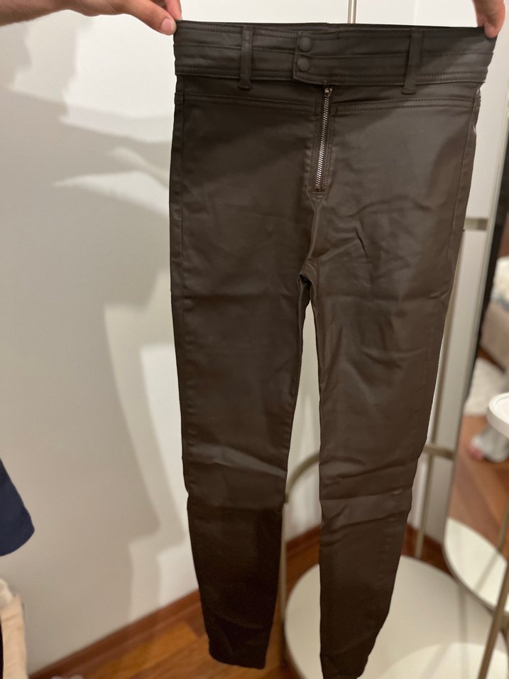 İpekyol Kahverengi Mumlu Kadın Pantolon - Görsel 3