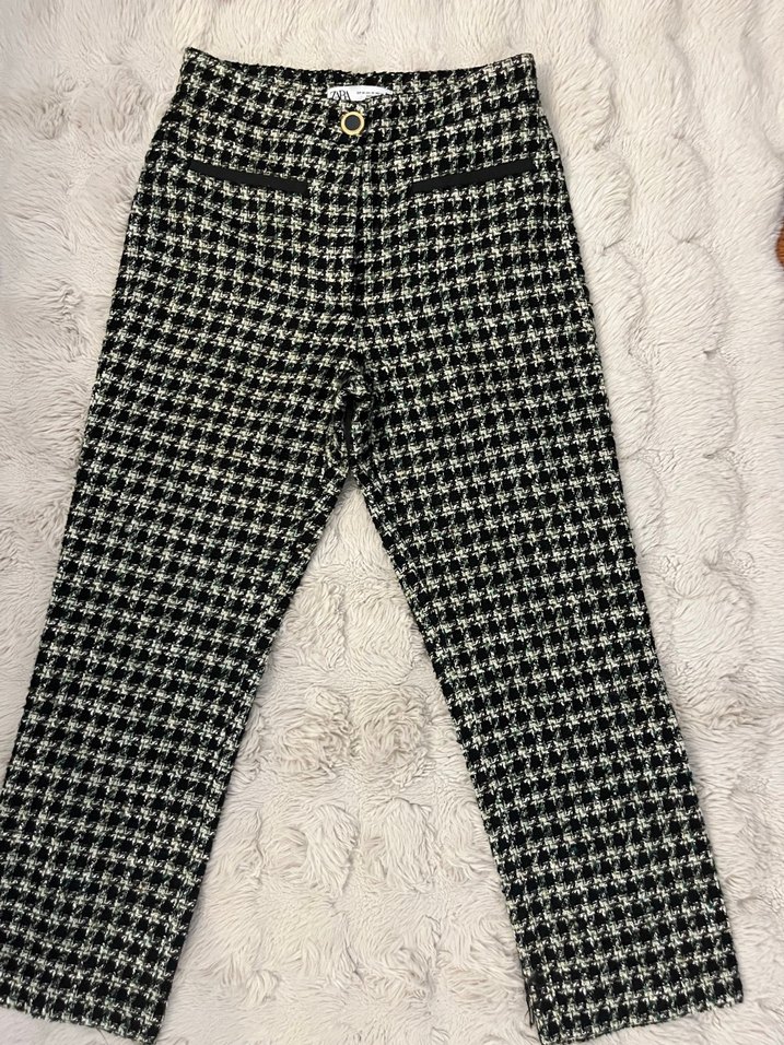 Kışlık kareli pantolon - Görsel 3