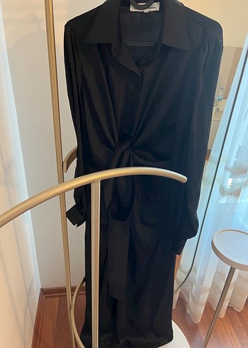 Lavinia Couture Siyah Şık Elbise Beli Bağlamalı - Görsel 2