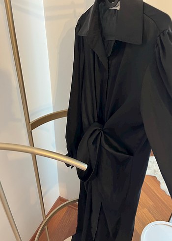 Lavinia Couture Siyah Şık Elbise Beli Bağlamalı - Görsel 3