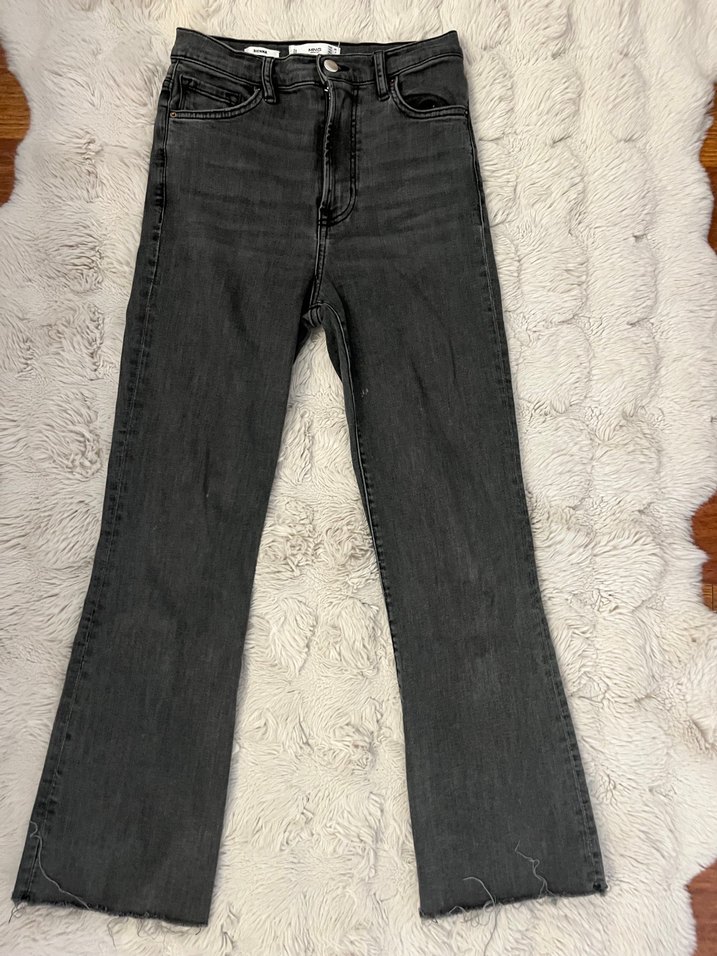 Mango Kısa Flare Kadın Jean - Görsel 5