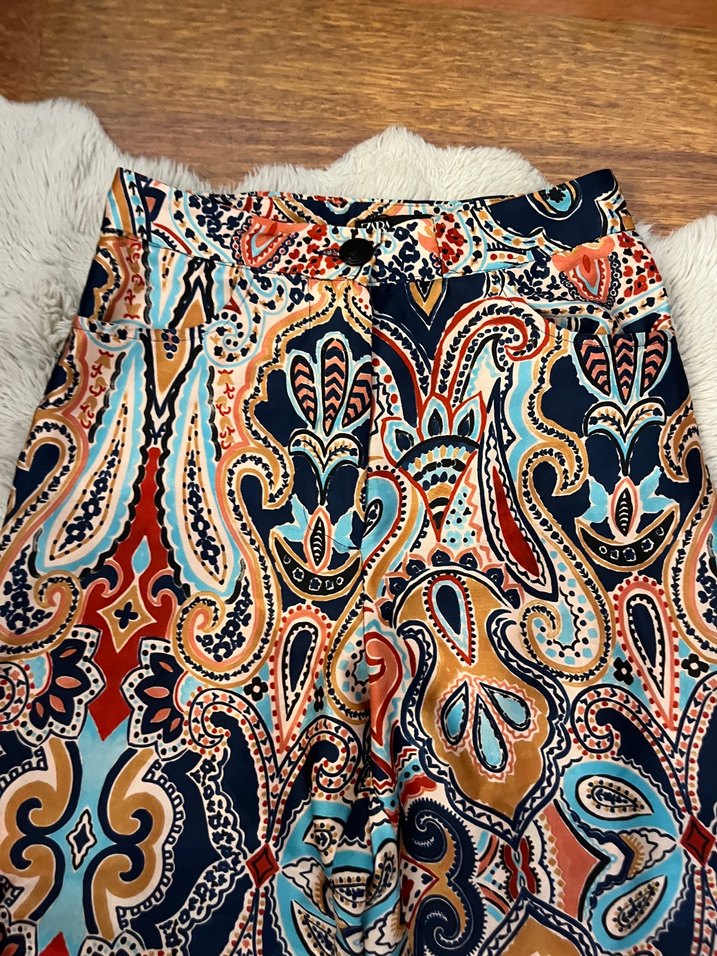 Zara Çok Renkli Desenli Kadın Pantolon - Görsel 2