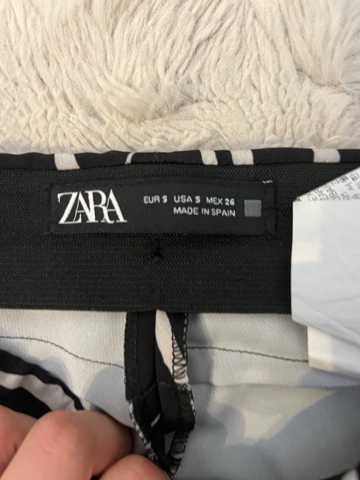 Zara Zebra Desenli Flare Pantolon - Görsel 4