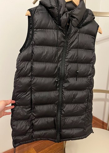 Zara siyah Midi Kadın Şişme Yelek - Görsel 2