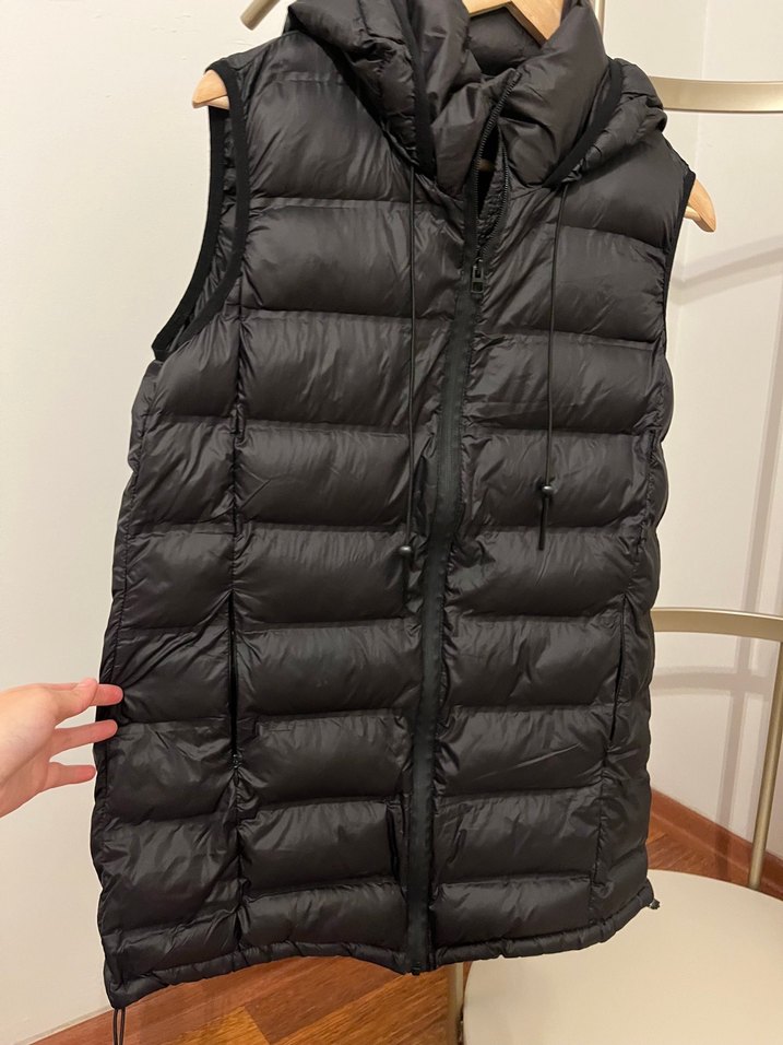 Zara siyah Midi Kadın Şişme Yelek - Görsel 2