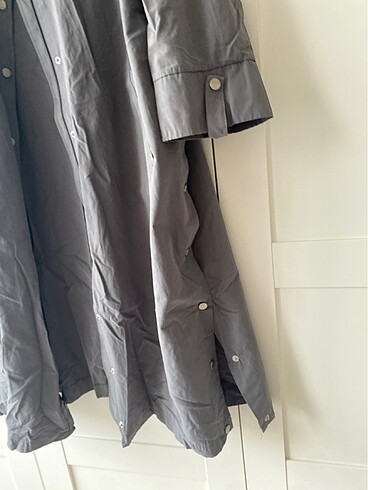 l Beden gri Renk Trenchcoat