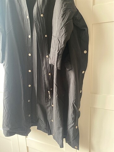 l Beden siyah Renk Trenchcoat