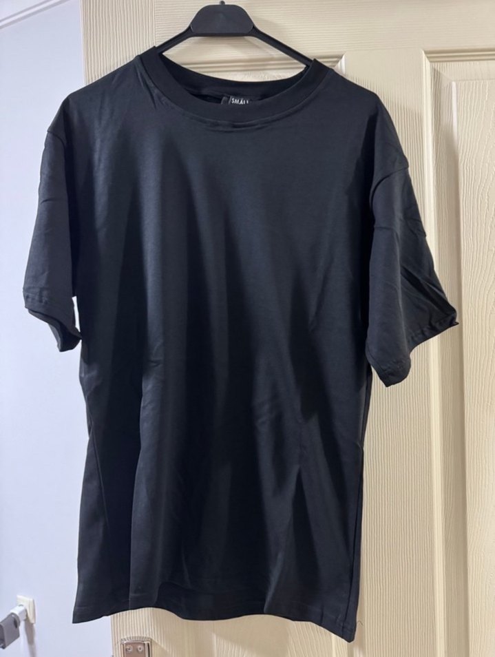 Erkek Siyah Basic  Tişört - Görsel 3