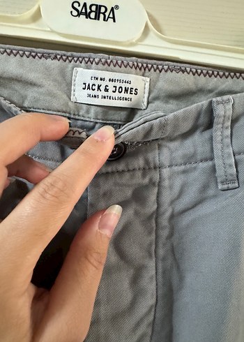 Gri Erkek Rahat Kesim Mini Kot Şort - Görsel 3