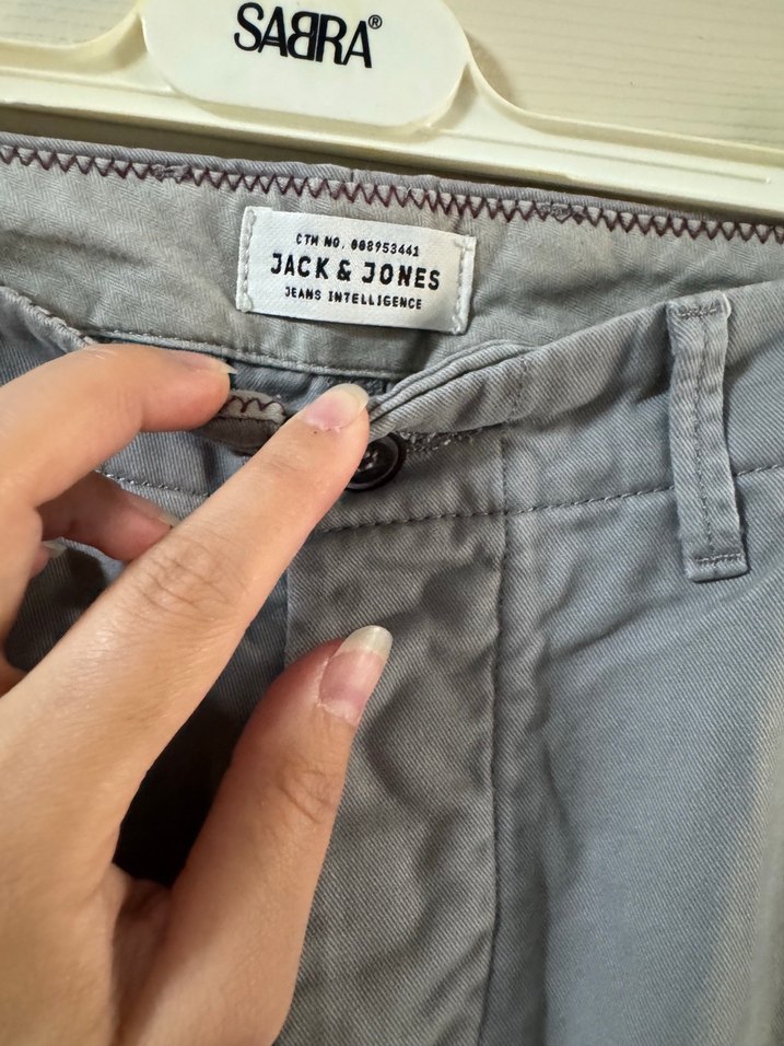 Gri Erkek Rahat Kesim Mini Kot Şort - Görsel 3