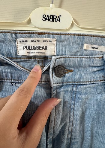 42 Beden Mavi Erkek Denim Pantolon Midi Boy