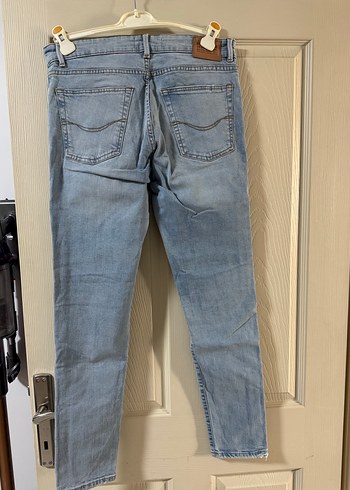 Pull and Bear Mavi Erkek Denim Pantolon Midi Boy
