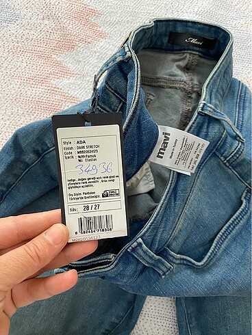28 Beden Mavi Pantolon