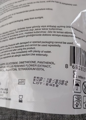 Dilex Hijyenik Şampuanlı Saç Yıkama Bonesi 1 Adet - Görsel 4