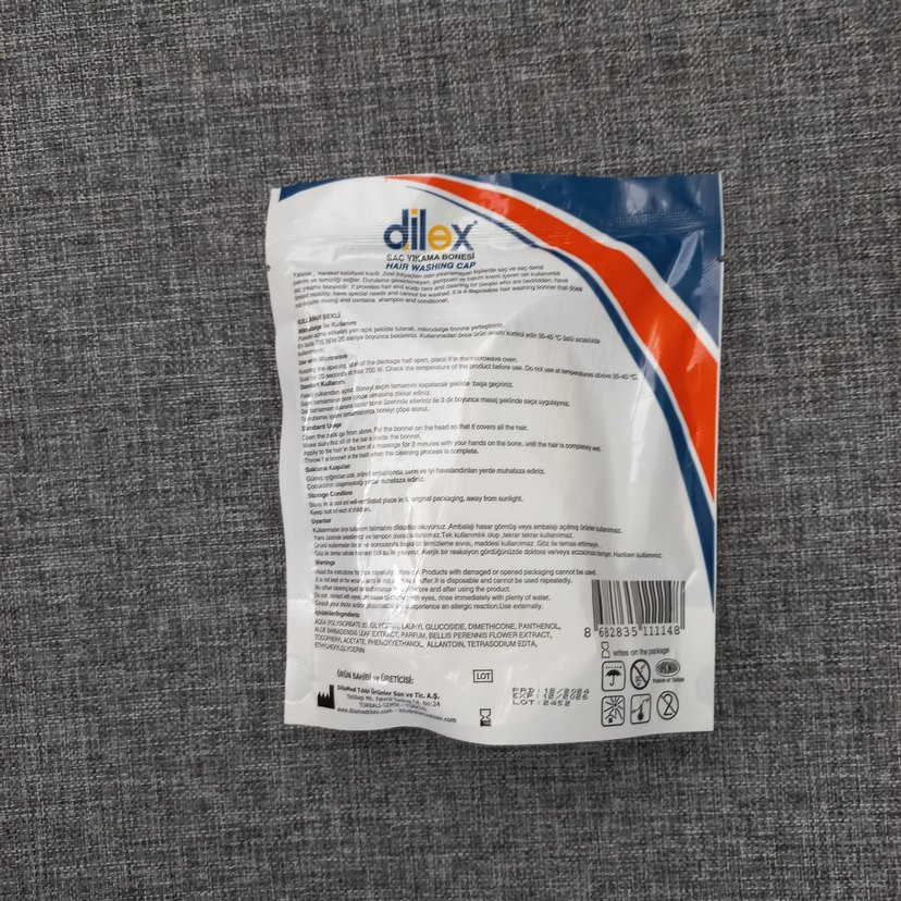 Dilex Hijyenik Şampuanlı Saç Yıkama Bonesi 1 Adet - Görsel 3