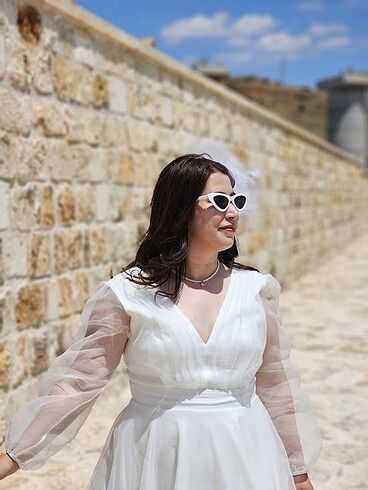 Beyaz abiye - Görsel 3