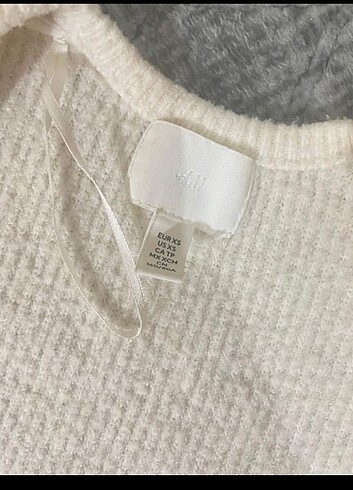 xs Beden H&M bej renkli kalın kazak