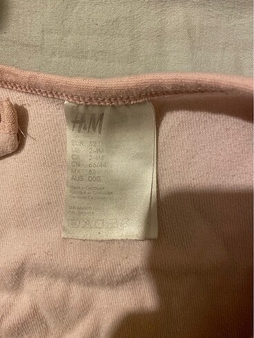6 Ay Beden H&m kadife tulum