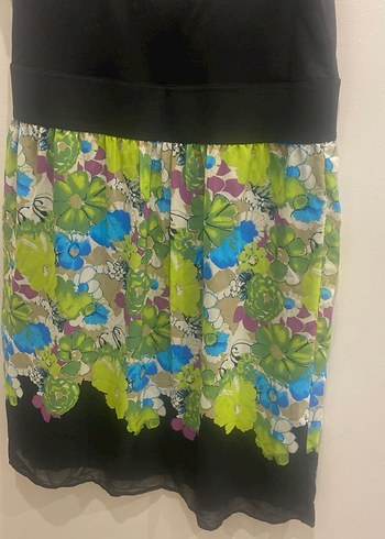 Çiçek Desenli Bohem Hamile Elbisesi - Görsel 2