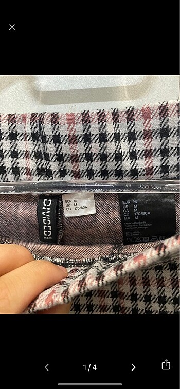 H&M H&M desenli pantolon beli lastikli
