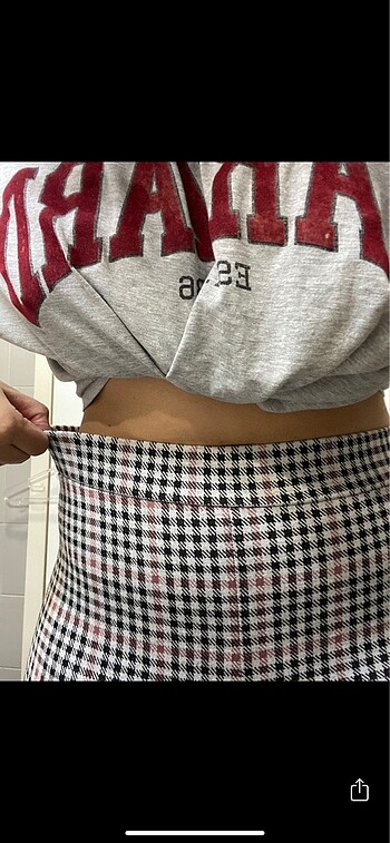 m Beden H&M desenli pantolon beli lastikli